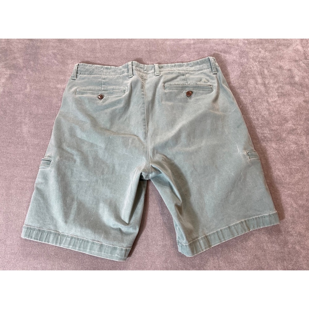 Tommy Bahama Boracay Cargo Shorts Mens 36 Green Cotton Tencel Stretch Marlin - Picture 5 of 10
